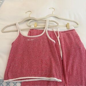 The Bar Carter Spaghetti Strap Top & Pants, Two Piece Set, XS